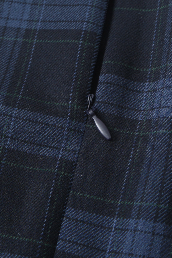 Bernard Navy Plaid Dress