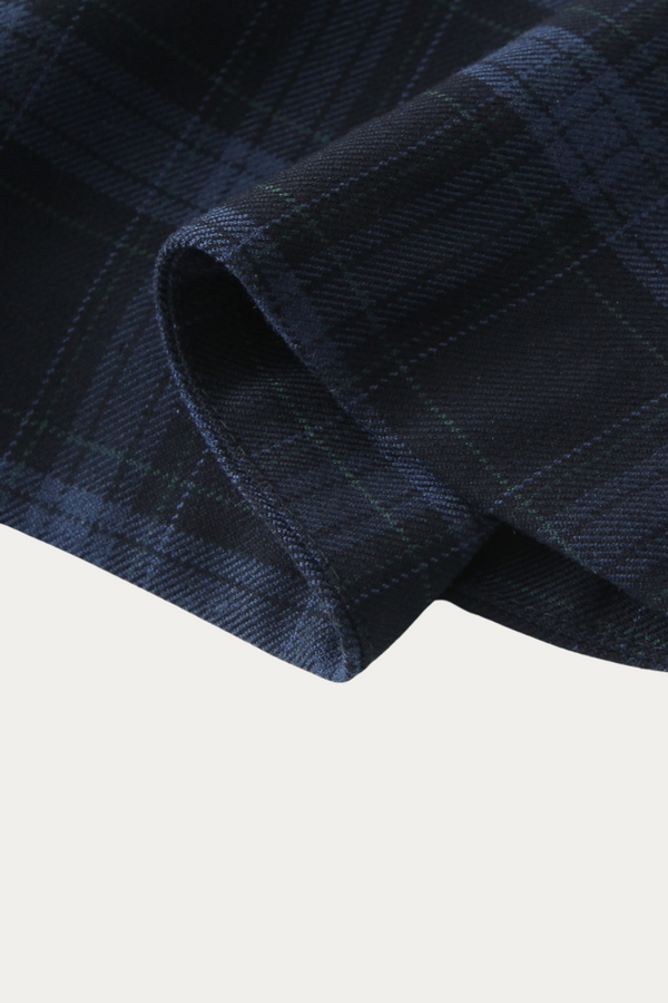 Bernard Navy Plaid Dress