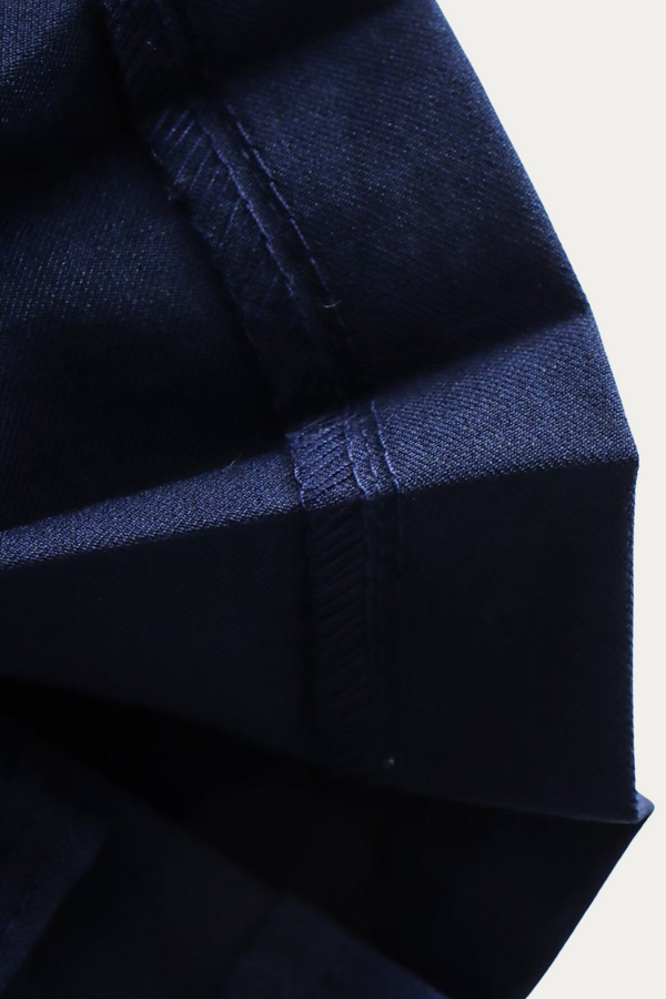 Magee Navy Blue Pleated Skirt