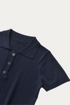 Susanna Navy Polo T Shirt