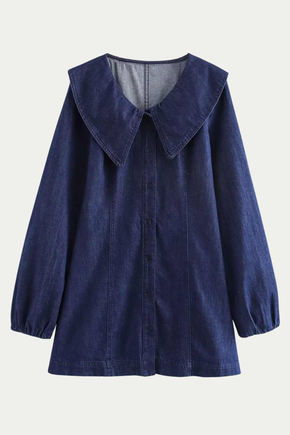 Clara | Peter Pan Collar Denim Dress