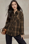 Clarice Plaid Button-down Shirt