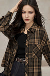 Clarice Plaid Button-down Shirt