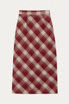 Farren Plaid Midi Skirt