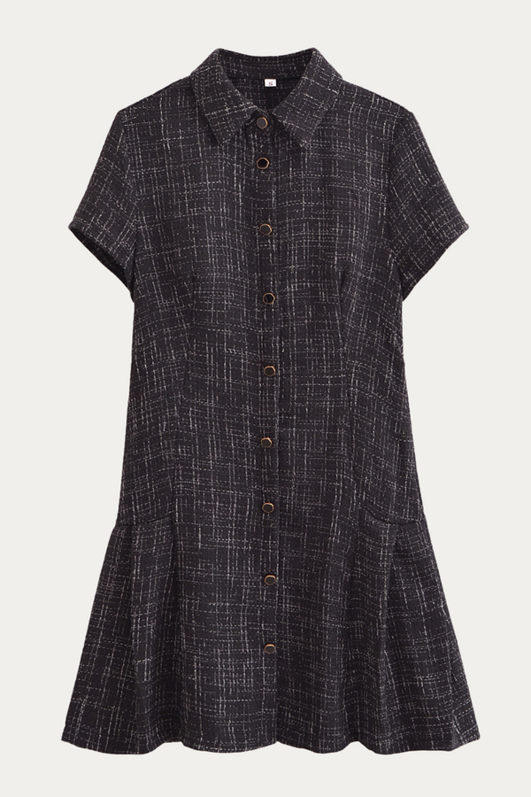 Roberta Plaid Dress Short Sleeve
