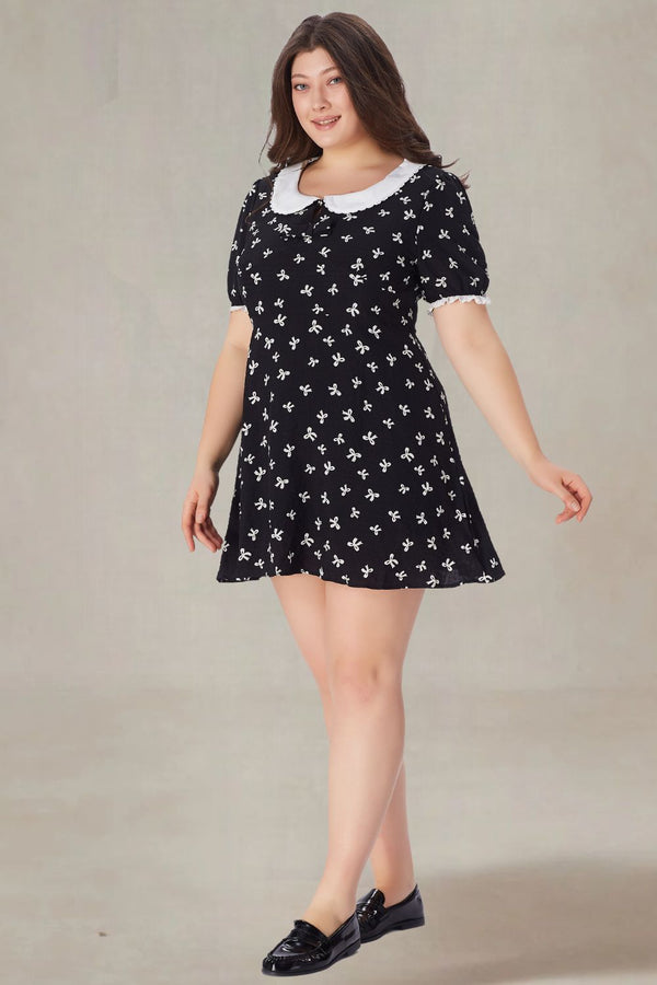 Rosamund Plus Size Peter Pan Collar Dress