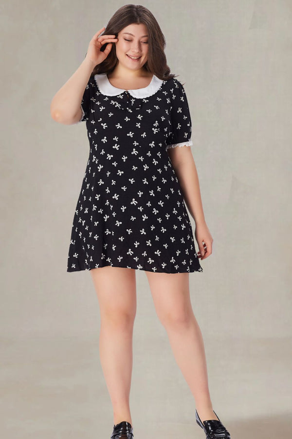 Rosamund Plus Size Peter Pan Collar Dress
