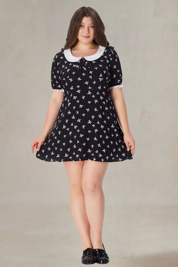 Rosamund Plus Size Peter Pan Collar Dress