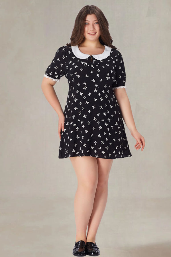 Rosamund Plus Size Peter Pan Collar Dress
