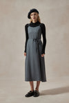 Fiona Polka Dot Midi Dress and Black Turtleneck Set