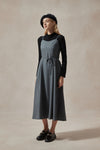 Fiona Polka Dot Midi Dress and Black Turtleneck Set