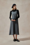 Fiona Polka Dot Midi Dress and Black Turtleneck Set