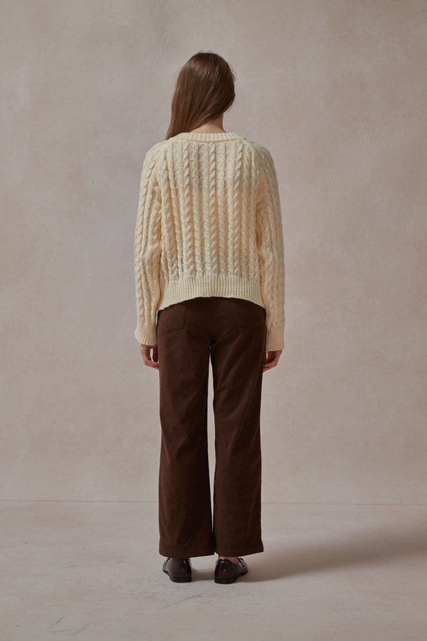 Seraphina Cream Cardigan - DAStyle