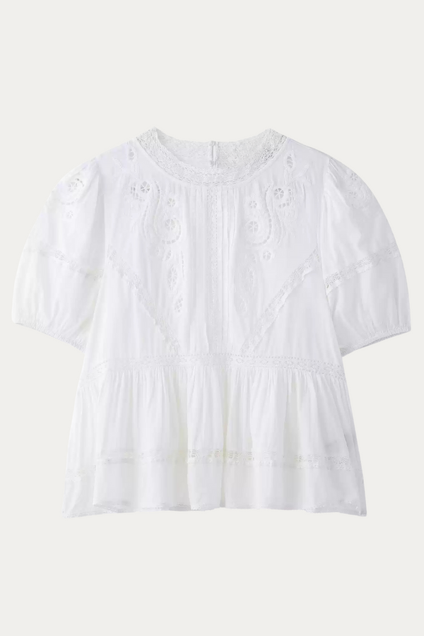 Curitis Short Sleeve Embroidered Shirt