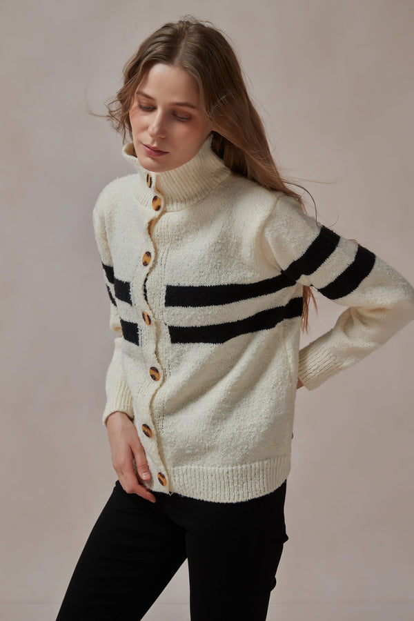 Ophelia White Fuzzy Sweater