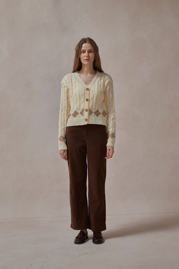 Vivienne Cropped Cardigan Sweater - DAStyle