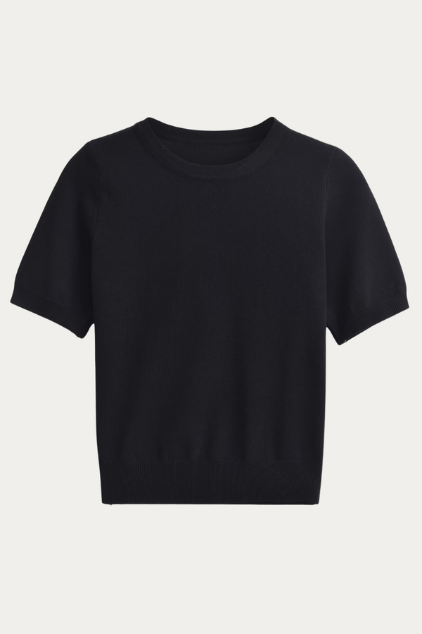 Samantha White Knit Shirt