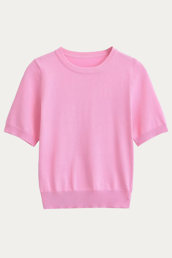Samantha White Knit Shirt
