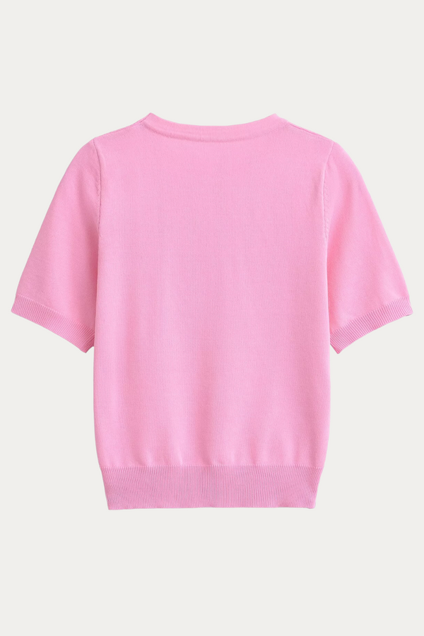 Samantha White Knit Shirt