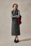 Naomi 3pcs Wool Set (Vest, Turtleneck, Skirt)