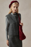 Naomi 3pcs Wool Set (Vest, Turtleneck, Skirt)