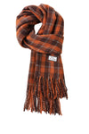 Plaid Scarf with Tassel