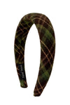 Green Plaid Headband