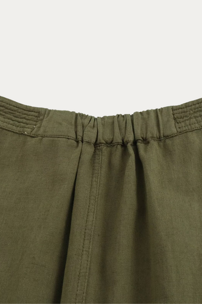 Monroe Green Linen Skirt
