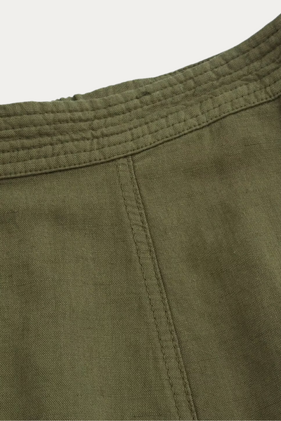 Monroe Green Linen Skirt