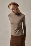 Light Brown Mock Turtleneck 3