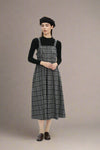 Adah Navy Plaid Dress