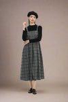 Adah Navy Plaid Dress