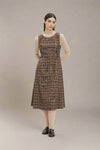 Veronica Pinafore Dress Plaid
