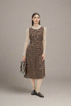 Veronica Pinafore Dress Plaid