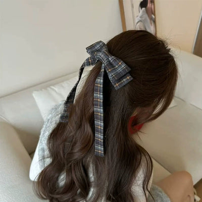 Plaid Hair Clips