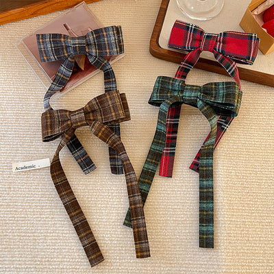 Plaid Hair Clips