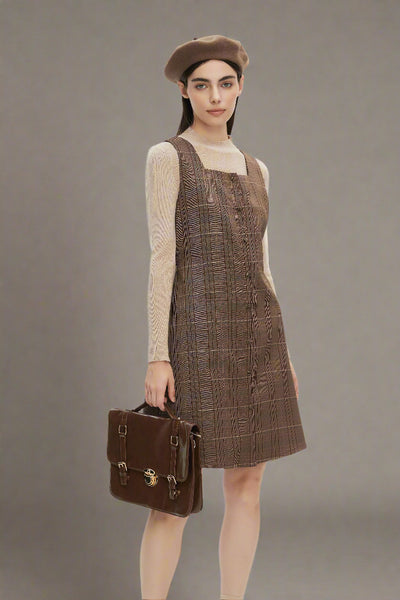 Eleanora Plaid Mini Dress