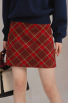 Ottilie Christmas Plaid Skirt