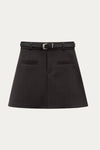 Damaris A-Line Gray Short Skirt