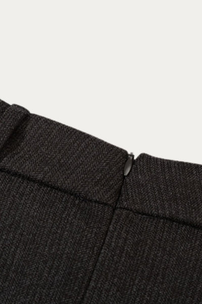Damaris A-Line Gray Short Skirt