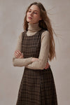 Alethea Brown Plaid Dress - DAStyle