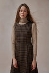 Alethea Brown Plaid Dress - DAStyle