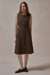 Alethea Brown Plaid Dress - DAStyle