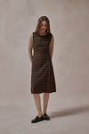 Alethea Brown Plaid Dress - DAStyle