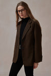 Anastasia Brown Tweed Blazer - DAStyle