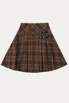 Angela Plaid Wool Mini Skirt - DAStyle