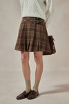 Angela Plaid Wool Mini Skirt - DAStyle