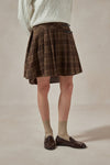 Angela Plaid Wool Mini Skirt - DAStyle