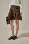 Angela Plaid Wool Mini Skirt - DAStyle