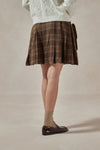 Angela Plaid Wool Mini Skirt - DAStyle